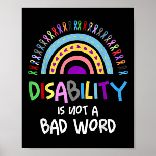 Behinderung ist kein schlechter Word-Behinderung-S Poster
