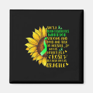 Behinderungen des Gehirns Krieger-Sonnenblumen-Beh Magnet