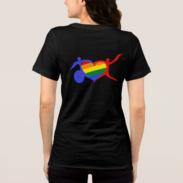 Behinderungsstolz Tri-Blend Shirt (Rückseite)