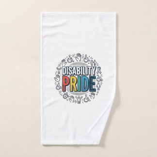 Behinderungsstolz Vintage inklusives Bewusstseinss Handtuch