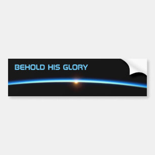 "BEHOLD SEIN GLORY" Autoaufkleber der dünnen blaue