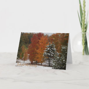 Behold the Beauty of the Season Christmas Card Feiertagskarte