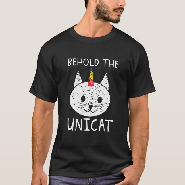 Behold The Unicat Gift Idea T-Shirt (Vorderseite)