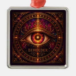 BEHOLDER Premium-Viereck-Ornament Ornament Aus Metall