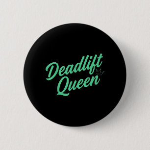 Behörde Kraftdreikampf Retro Kursiv Krone Damen Button