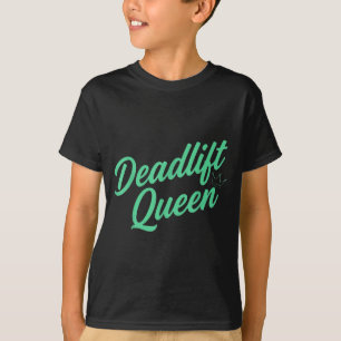 Behörde Kraftsport Damen Retro Kursiv Krone T-Shirt