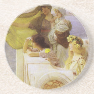Bei Aphrodites Wiege von Sir Lawrence Alma Tadema Untersetzer