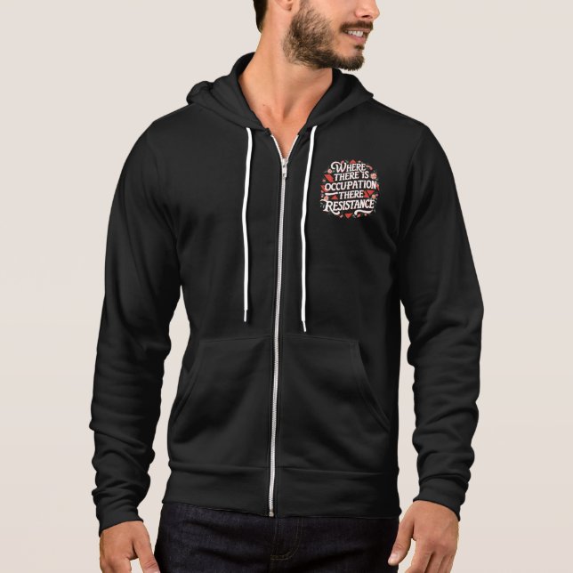 Bei Beruf gibt es Widerstand Hoodie (Vorderseite)