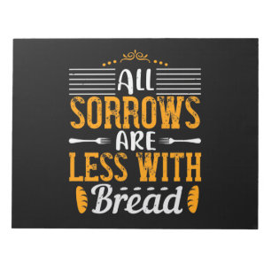 Bei Brot sind alle Sorten weniger Notizblock