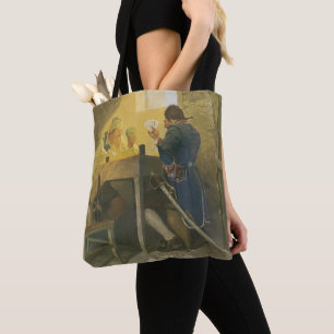 Bei den Karten in Clunys Käfig von NC Wyeth