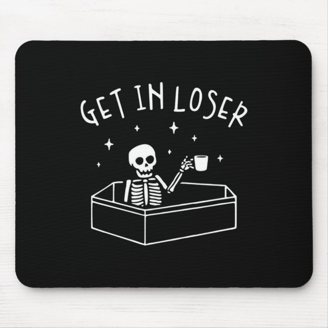 Bei den Särgern, die sich über das Skelett lustig  Mousepad (Vorne)