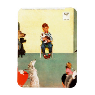 Bei den Vets von Norman Rockwell Magnet