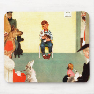 Bei den Vets von Norman Rockwell Mousepad