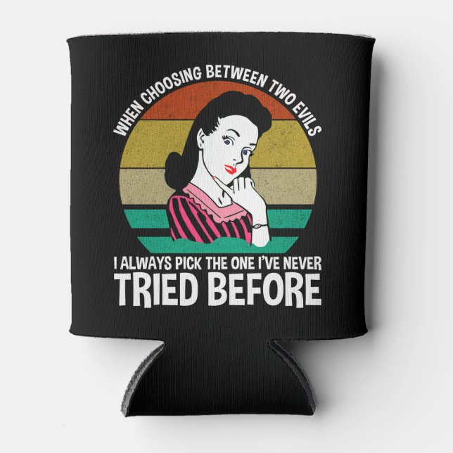 Bei der Auswahl zwischen zwei Evils Dosenkühler (Vorderseite)