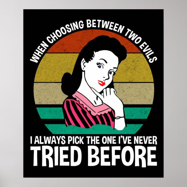 Bei der Auswahl zwischen zwei Evils Poster (Vorne)