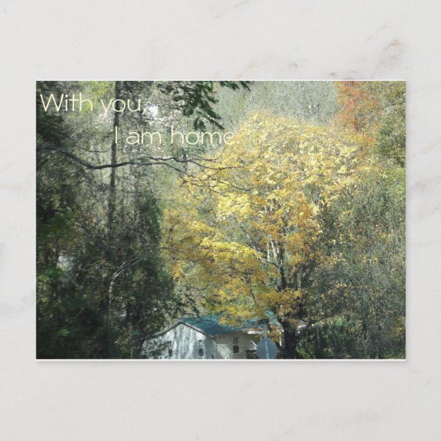 Bei dir bin ich Zuhause. Postkarte (Vorderseite)