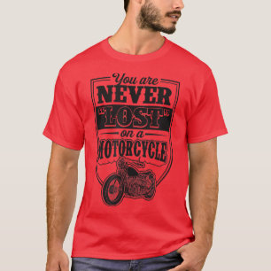 Bei einem klassischen Motorradfahrer Q verlieren S T-Shirt
