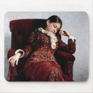 Bei einer Erholung, Ilya Repin Mousepad