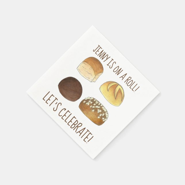 Bei einer Roll Let's feiern Glückwunsch Party Serviette (Ecke)
