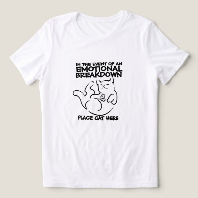 BEI EMOTIONALER AUFHEBUNG Tri-Blend SHIRT (Design Vorderseite)