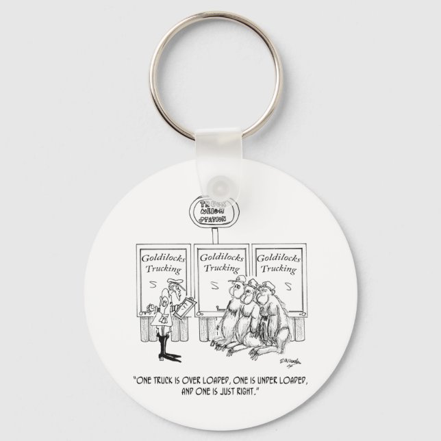 Bei Goldilocks Trucking Schlüsselanhänger (Vorderseite)