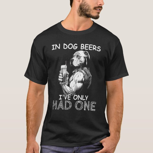 Bei Hundbienen trinke ich nur einen Hundemensch T-Shirt (Vorderseite)