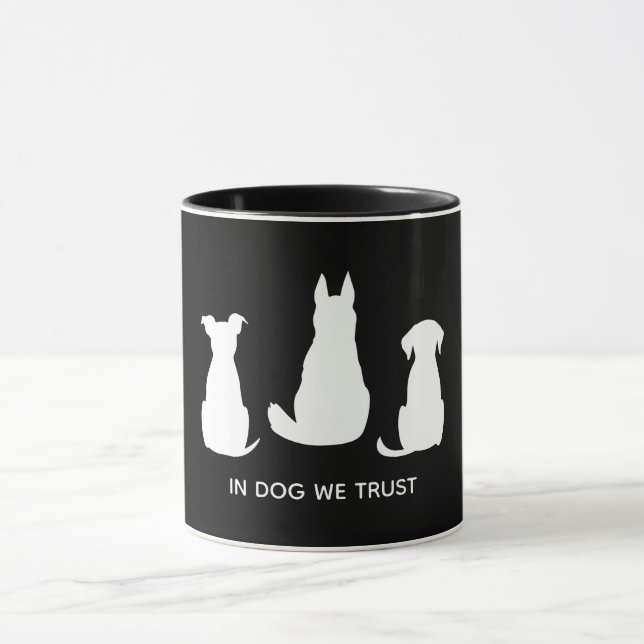 Bei Hunden vertrauen wir Hundeliebten Tasse (Zentrum)