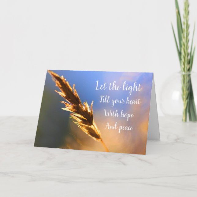 Bei Krebs oder schweren Krankheiten gut werden Karte (Vorderseite)