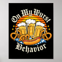 Bei meinem besten Benehmen Retro Groovy Bier
