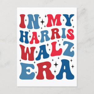 Bei meiner Wahl in Harris Walz Era Kamala 2024 Feiertagspostkarte