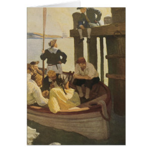 Bei Queen's Ferry von NC Wyeth, Vintage Piraten