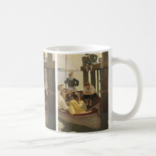 Bei Queen's Ferry von NC Wyeth, Vintage Piraten Tasse