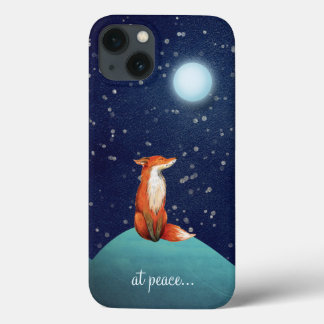bei Ruhe ~ charmanter Fuchs unter Vollmond sitzen Case-Mate iPhone Hülle