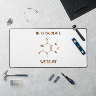 Bei Schokolade vertrauen wir auf Theobrominmolekül Schreibtischunterlage