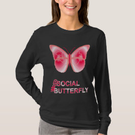 Bei Social Hashtag Butterfly T-Shirt
