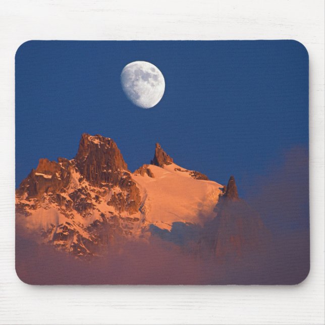 Bei Sonnenaufgang | Aiguille du Plan Chamonix, Fra Mousepad (Vorne)