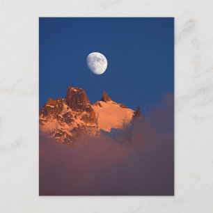 Bei Sonnenaufgang   Aiguille du Plan Chamonix, Fra Postkarte
