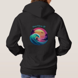 Bei Sonnenuntergang die Wave reiten Hoodie
