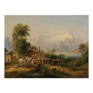 Bei Zell am See - Emil Barbarini Poster