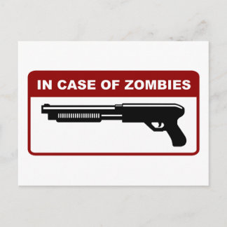 bei Zombies Postkarte