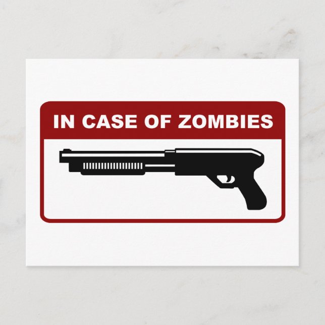 bei Zombies Postkarte (Vorderseite)