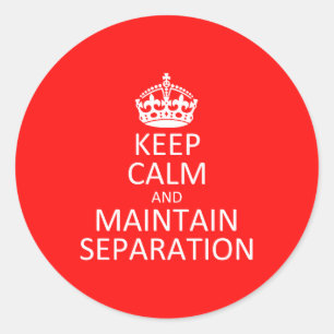 Beibehaltung des Trennklebers Runder Aufkleber