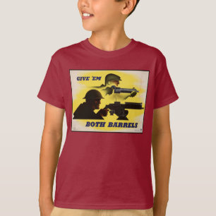 Beide Barrels, Militär und Industrie, Kriegsbemühu T-Shirt