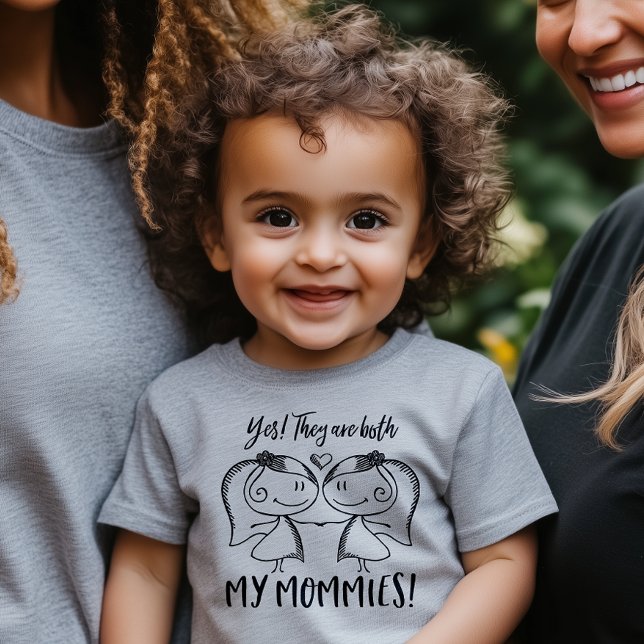 Beide Mommies Baby T-shirt (All kinds of love are worth celebrating! Just to make it absolutely clear.)