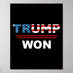 (beide Seiten) Funny Trump gewann Trump 4547. Wast Poster
