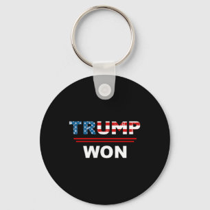 (beide Seiten) Funny Trump gewann Trump 45_47. Was Schlüsselanhänger