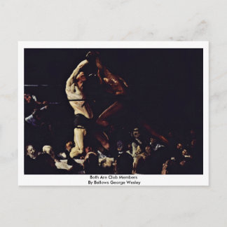 Beide sind Clubmitglieder von Bellows George Wesle Postkarte