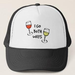 Beide Weisen-Wein-Gläser Truckerkappe