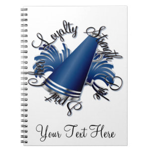 Beifall-blaue und silberne Qualitäten Notizblock