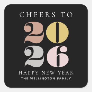 Beifall für 2023 Neujahrsnacht auf der Sticker für